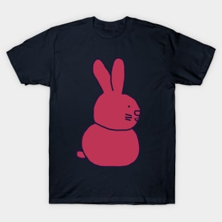 Viva Magenta Color of the Year 2023 Bunny Rabbit T-Shirt